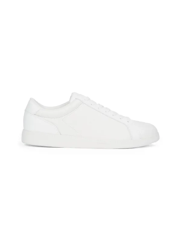 Calvin Klein LOW PROFILE CUPSOLE Mens Trainers Triple Bright White sold by Shuperb