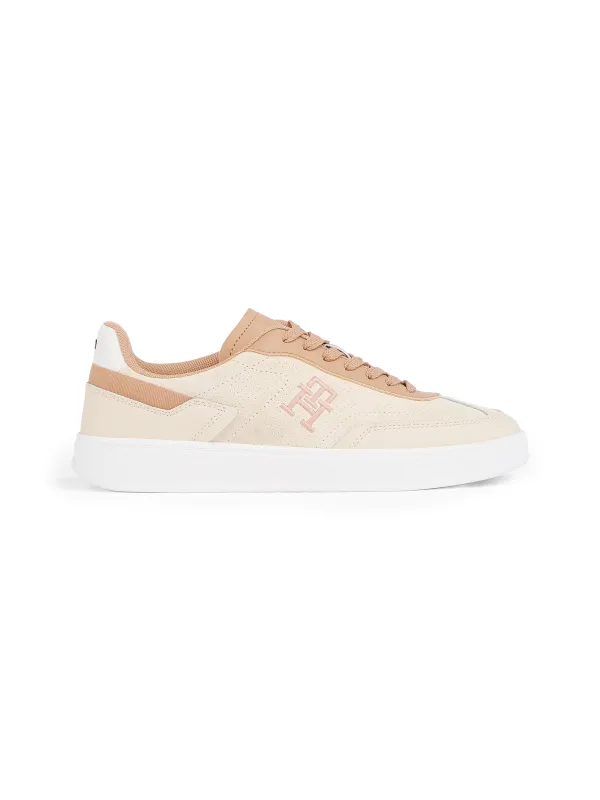 Tommy Hilfiger TH MONOGRAM Trainer Womens Trainers Muslin/Claystone sold by Shuperb