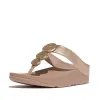 FitFlop HALO BEAD-CIRCLE Womens Toe Post Sandals Metallic Latte Beige sold by Shuperb