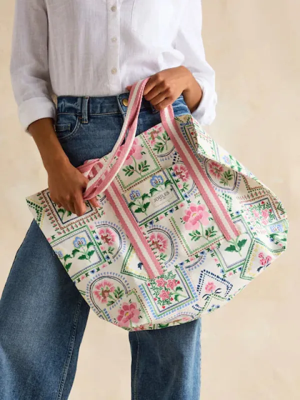 Joules PROMENADE Womens Tote Bag Mosaic Floral sold by Shuperb