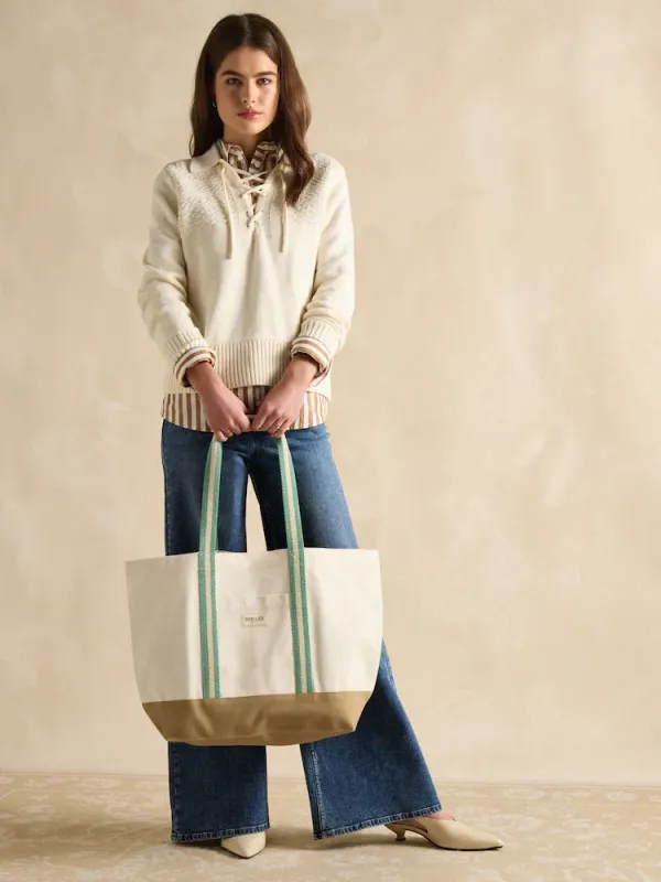 Joules PROMENADE Womens Tote Bag Neutral sold by Shuperb