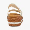209978-0WV BROOKLYN WOVEN BUCKLE Womens Sandals Chalk sold by Shuperb