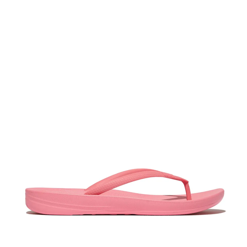 FitFlop IQUSHION ERGONOMIC Womens Flip Flops Geranium Pink sold by Shuperb