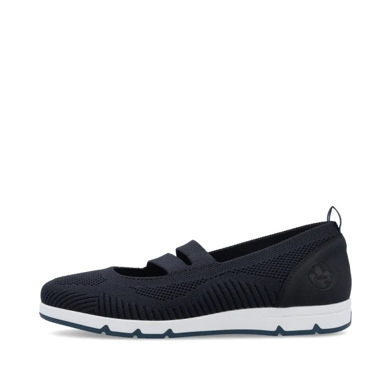 Rieker L3053-14 Womens Shoes Blue sold by Shuperb