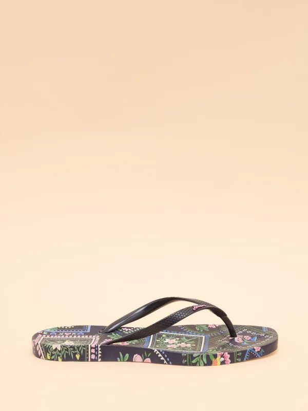Joules SUNVALE Womens Flip Flops Navy Mosaic Floral sold by Shuperb