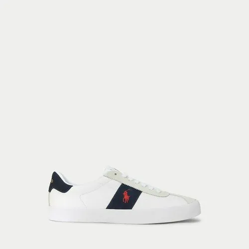 Polo Ralph Lauren COURT VLC II Mens Trainers White/Navy/Red sold by Shuperb