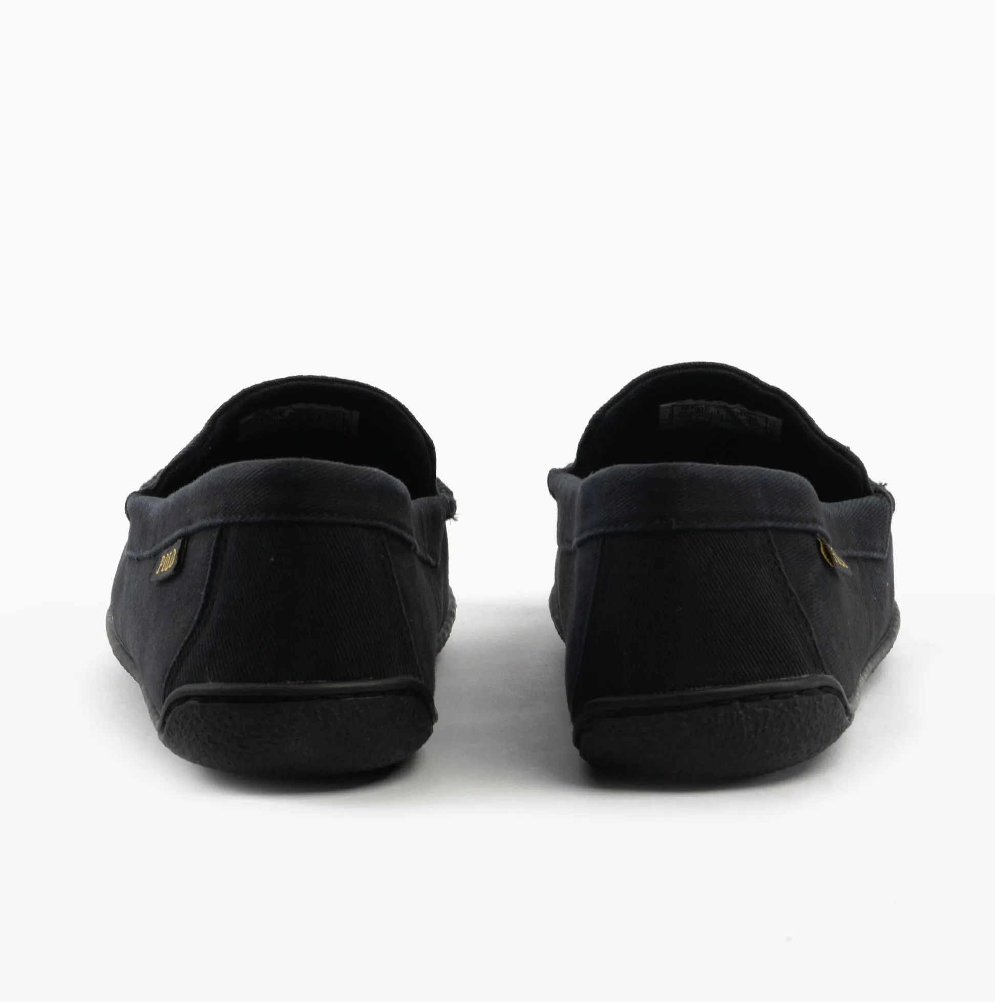 Polo Ralph Lauren BRENAN Mens Slippers Black Washed Twill/Gold sold by Shuperb product image thumbnail 5