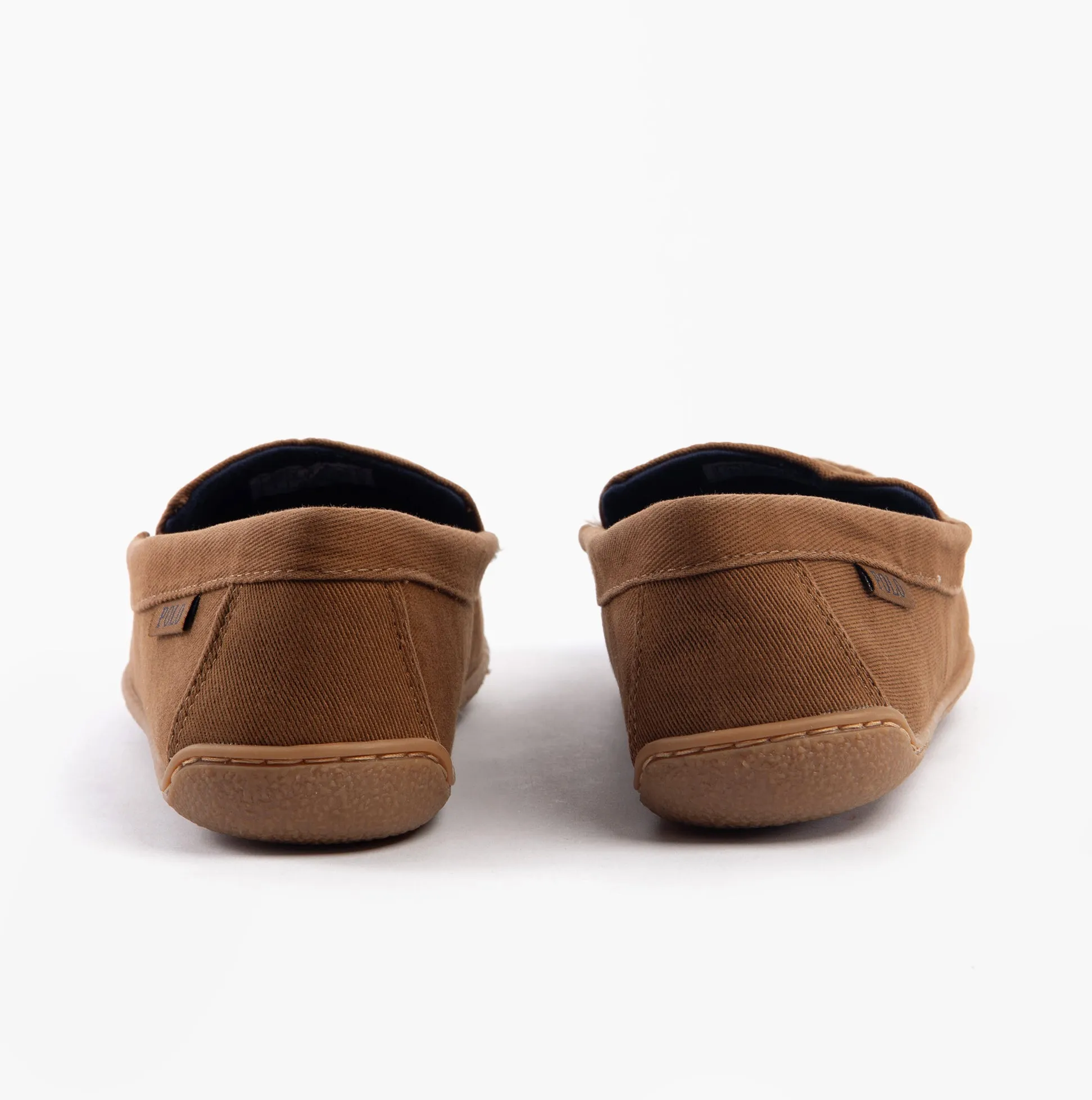 Polo Ralph Lauren BRENAN Mens Slippers Tan Washed Twill/Navy sold by Shuperb product image thumbnail 5