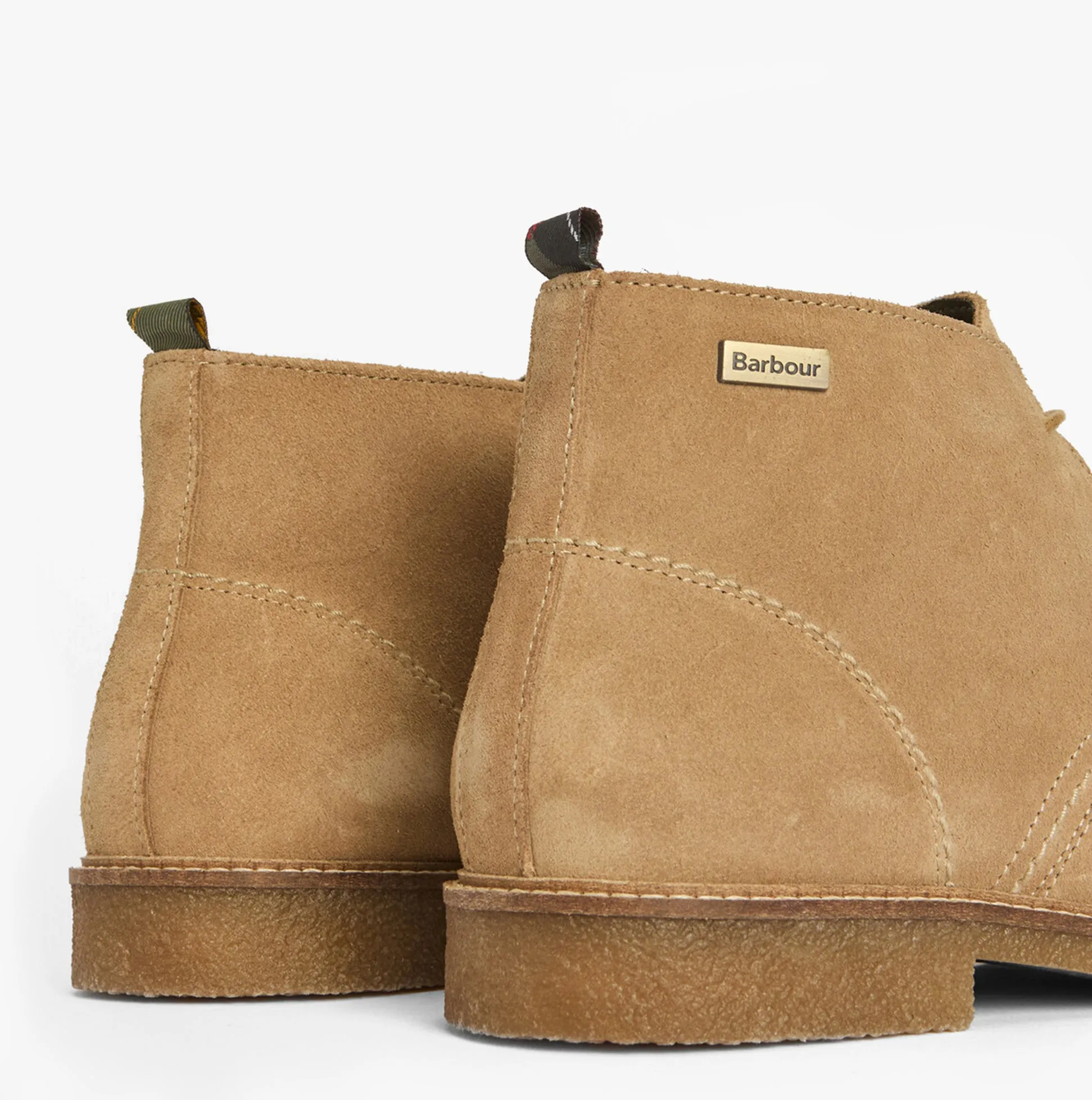 Barbour SONORAN Mens Desert Boots Taupe Suede sold by Shuperb product image thumbnail 5