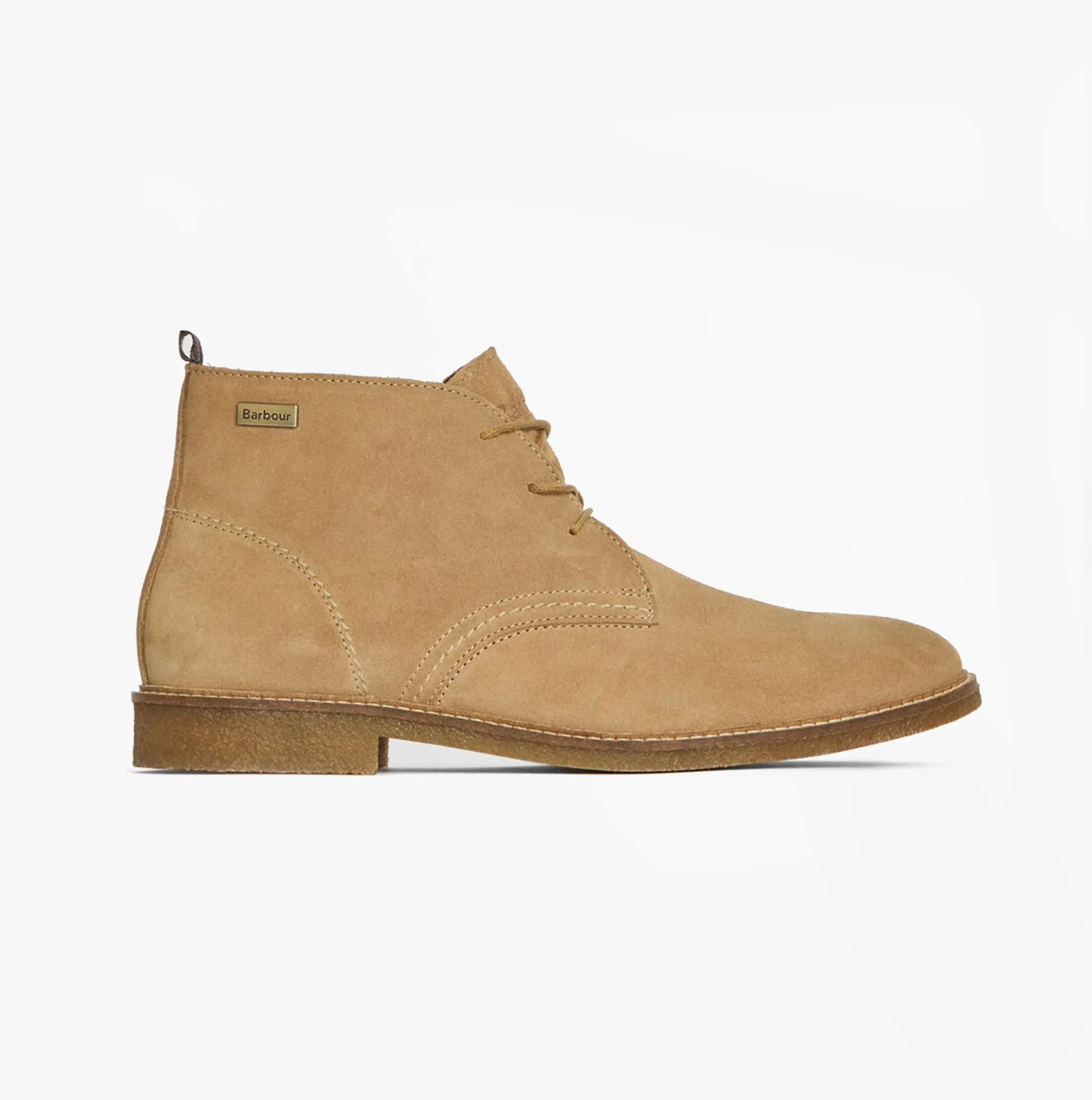 Barbour SONORAN Mens Desert Boots Taupe Suede sold by Shuperb