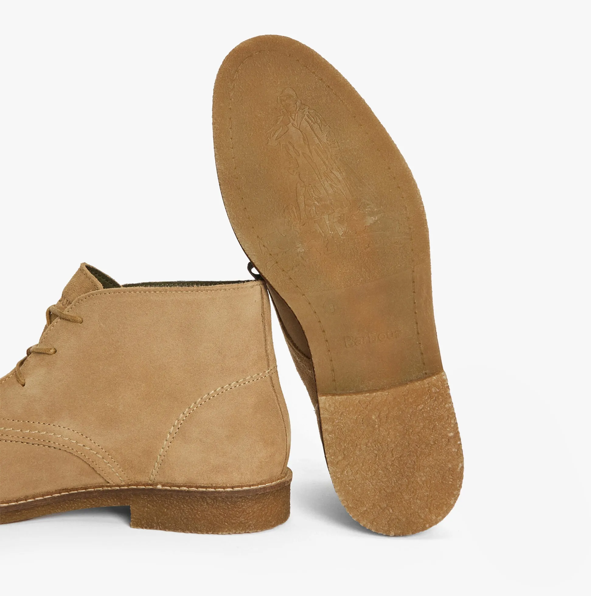 Barbour SONORAN Mens Desert Boots Taupe Suede sold by Shuperb product image thumbnail 4