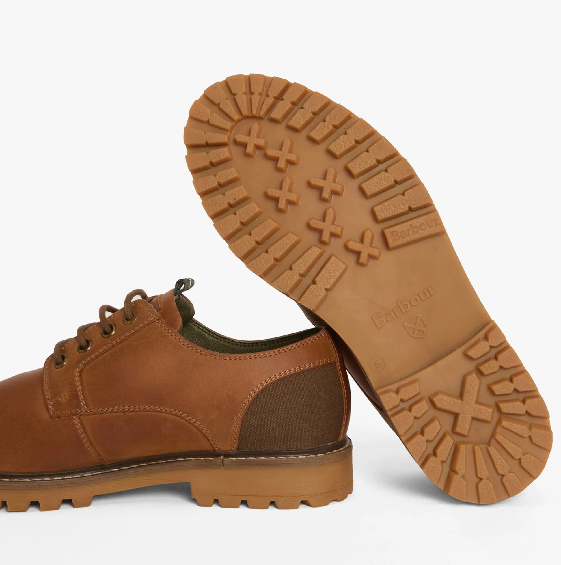 Barbour SANDSTONE Mens Derby Shoes Cognac sold by Shuperb product image thumbnail 3