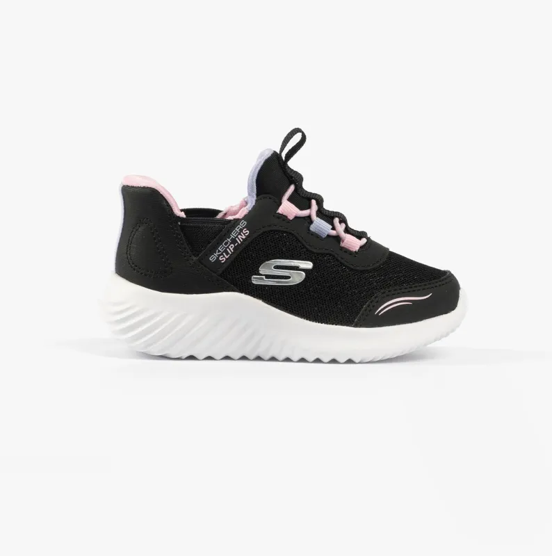 Skechers BOUNDER - SIMPLE CUTE Girls Trainers Black sold by Shuperb
