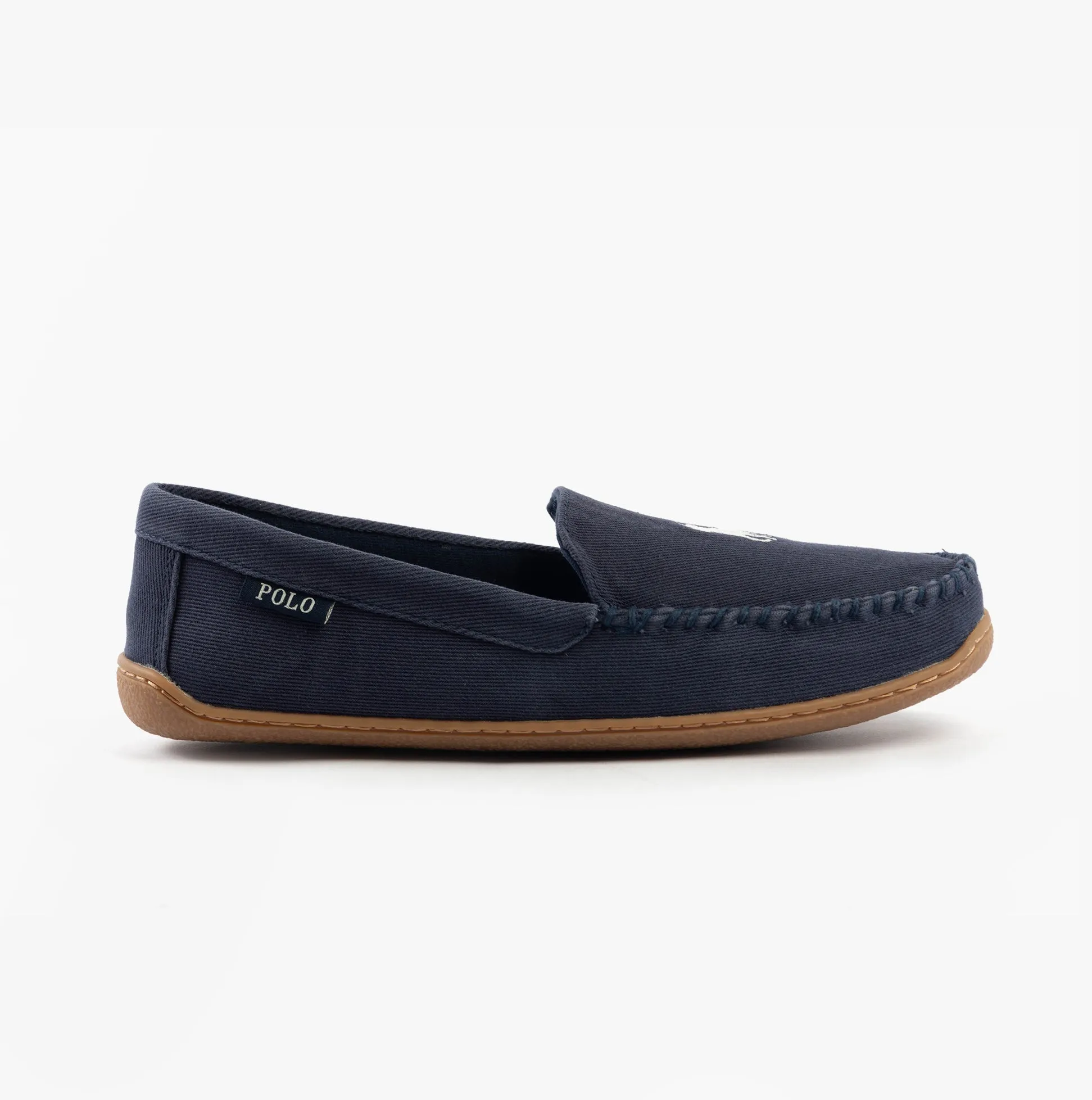 Polo Ralph Lauren BRENAN Mens Slippers Navy/Paper White sold by Shuperb