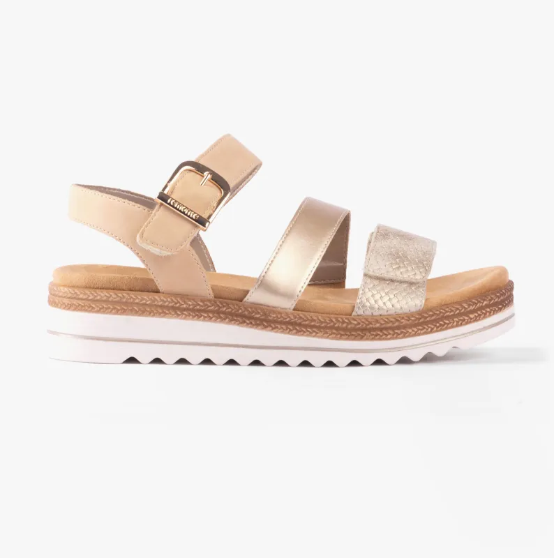 Remonte D0Q55-91 Womens Sandals Metallic made by Remonte