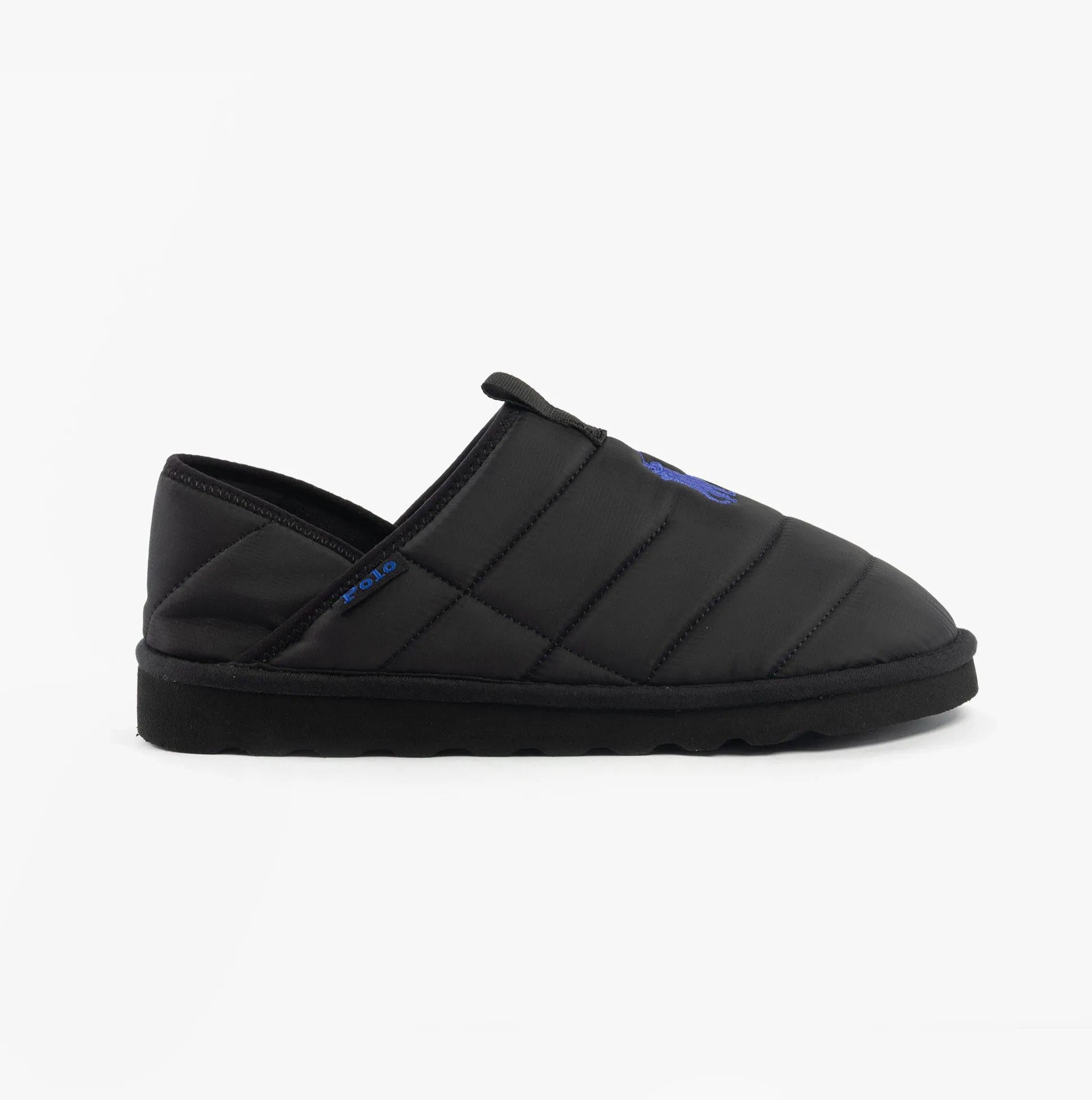 Polo Ralph Lauren EVERETT Mens Slippers Black Rc Nylon/Royal sold by Shuperb