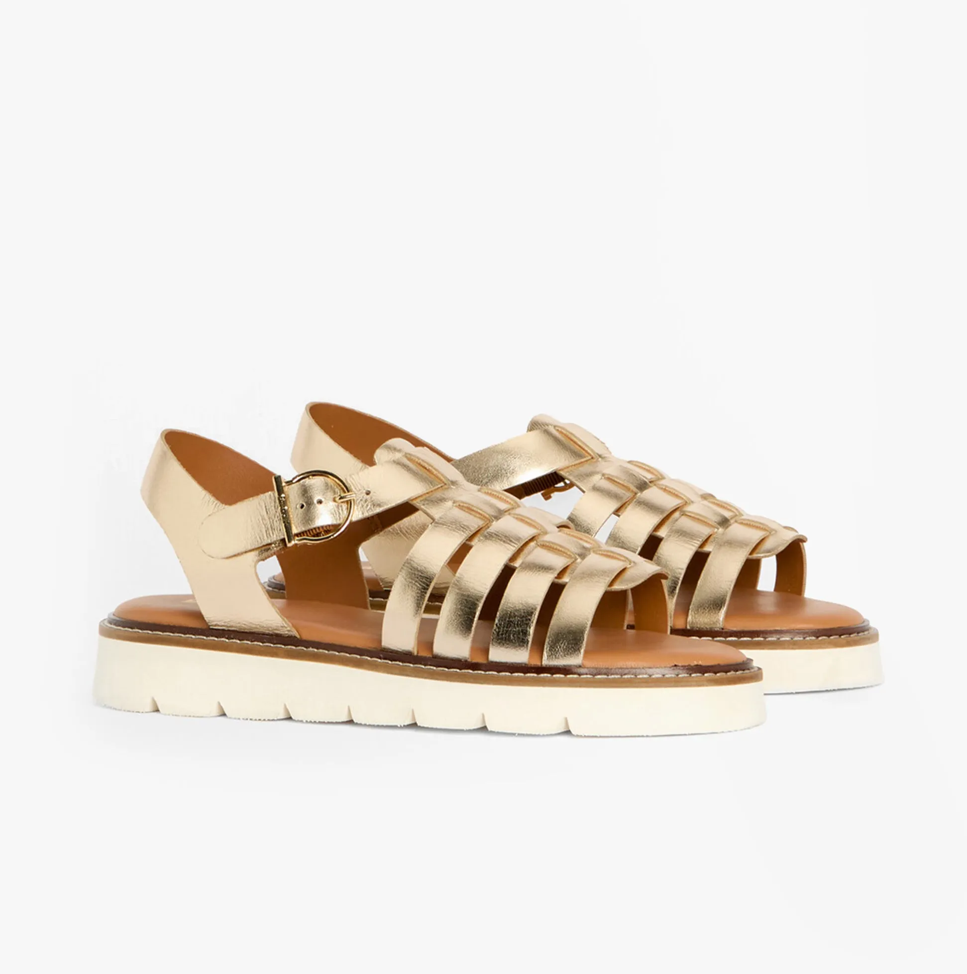 Barbour OTTERBURN Womens Fisherman Sandals Gold sold by Shuperb product image thumbnail 4
