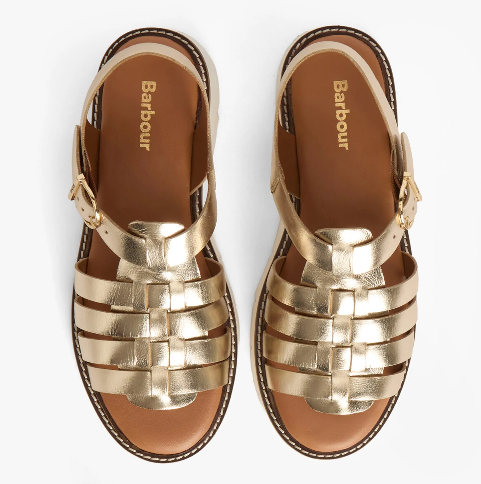 Barbour OTTERBURN Womens Fisherman Sandals Gold sold by Shuperb product image thumbnail 2