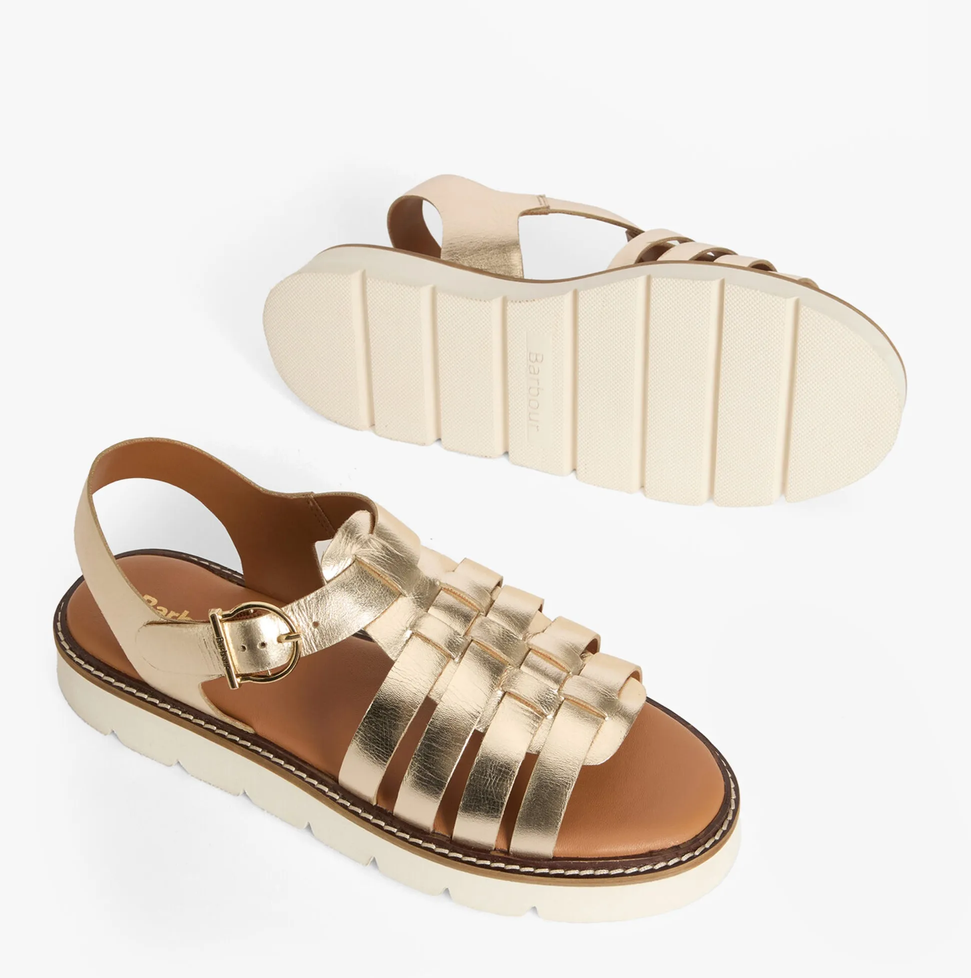 Barbour OTTERBURN Womens Fisherman Sandals Gold sold by Shuperb product image thumbnail 5