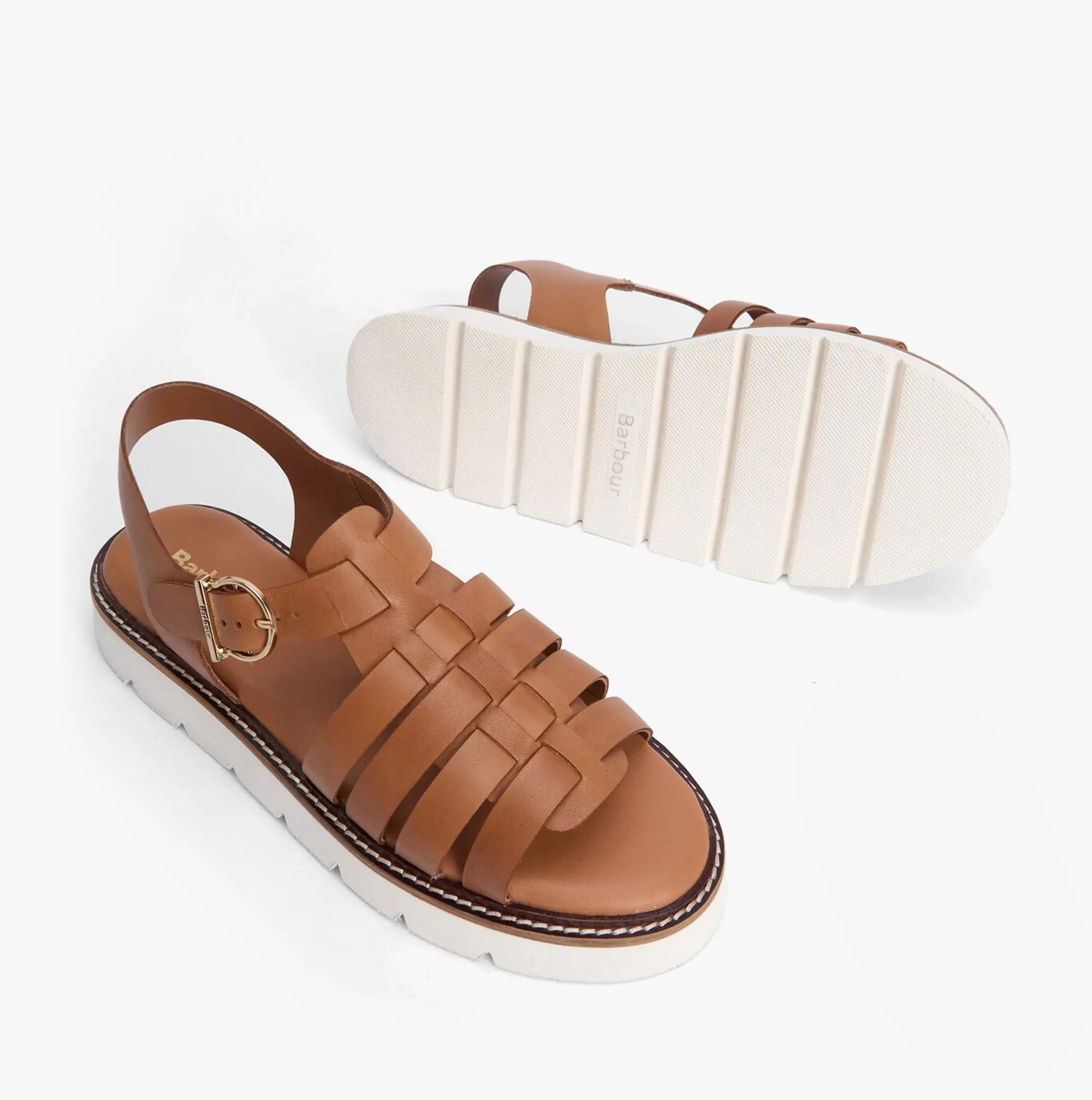 Barbour OTTERBURN Womens Fisherman Sandals Tan sold by Shuperb product image thumbnail 4