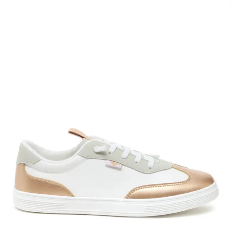Rocket Dog ZAP Womens Trainers Gold/White sold by Shuperb