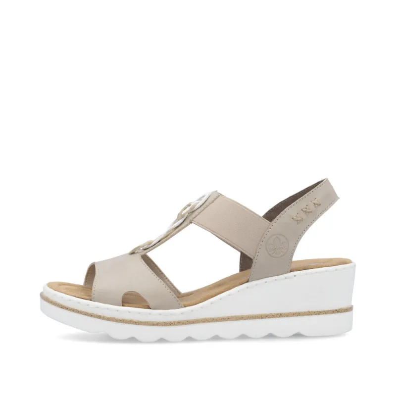 Rieker 67498-62 Womens Sandals Beige sold by Shuperb