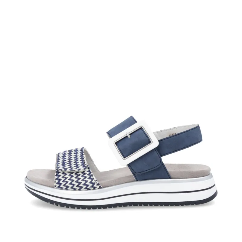 Remonte D1J53-14 Womens Sandals Blue Combination sold by Shuperb