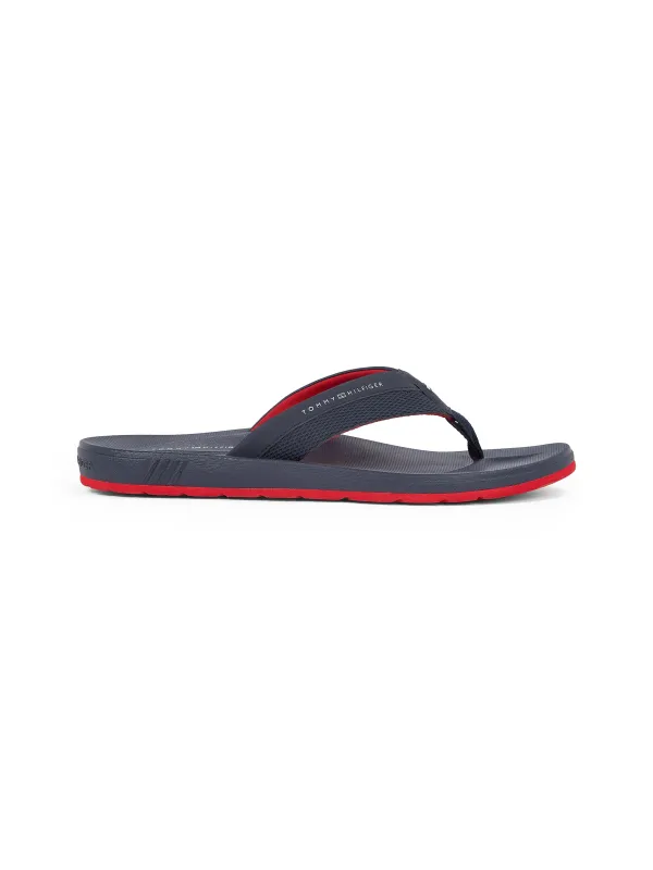 Tommy Hilfiger CONTRAST TEXTURE Mens Flip Flops Desert Sky sold by Shuperb