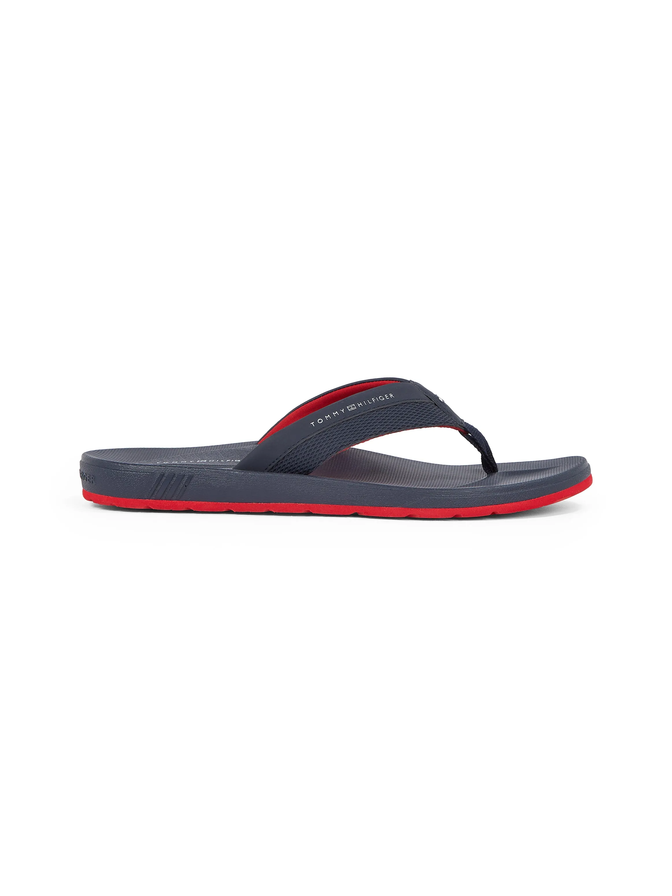 Tommy Hilfiger CONTRAST TEXTURE Mens Flip Flops Desert Sky sold by Shuperb