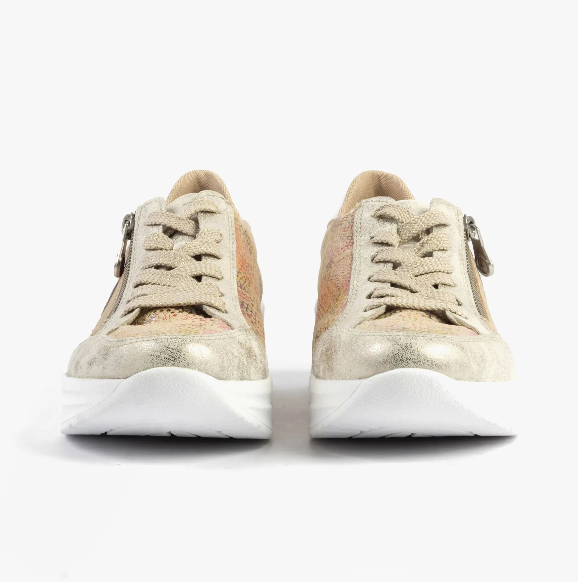 Rieker N8103-60 Womens Shoes Beige Combination sold by Shuperb product image thumbnail 4