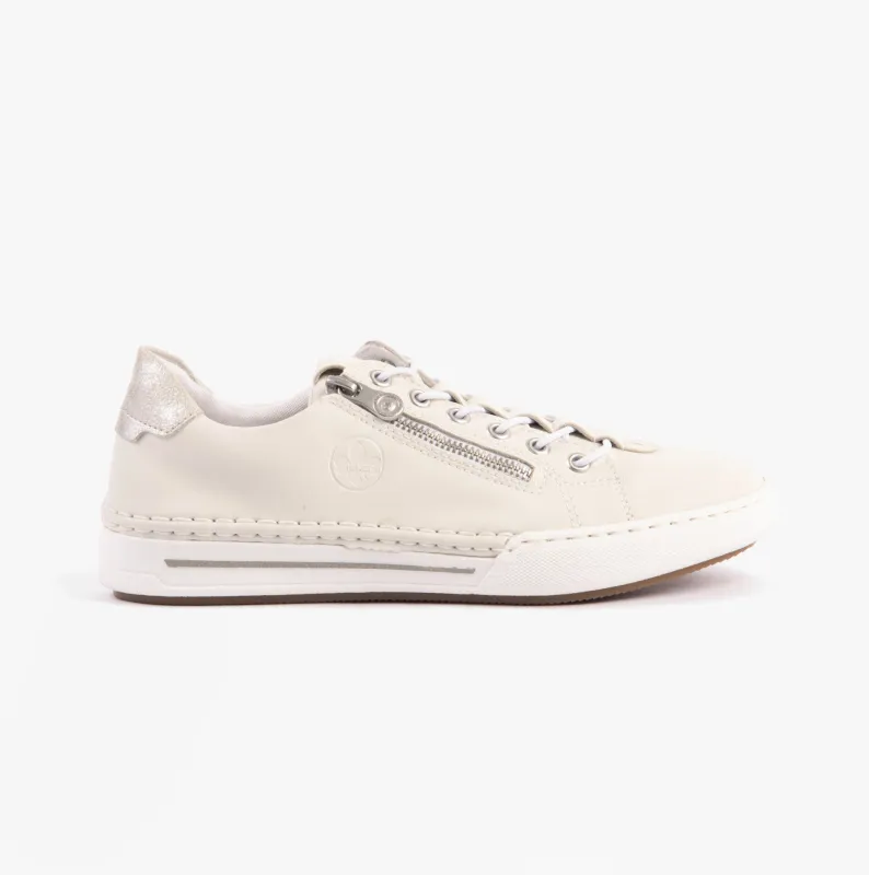 Rieker L7250-80 Womens Trainers White sold by Shuperb