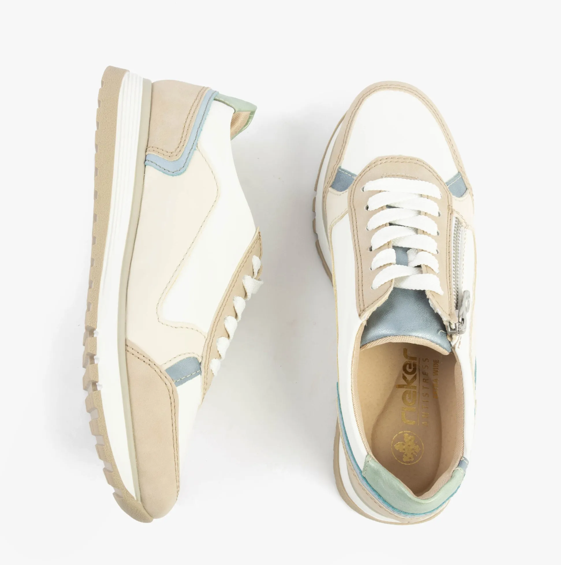 Rieker 49002-80 Womens Trainers White Combination sold by Shuperb product image thumbnail 2