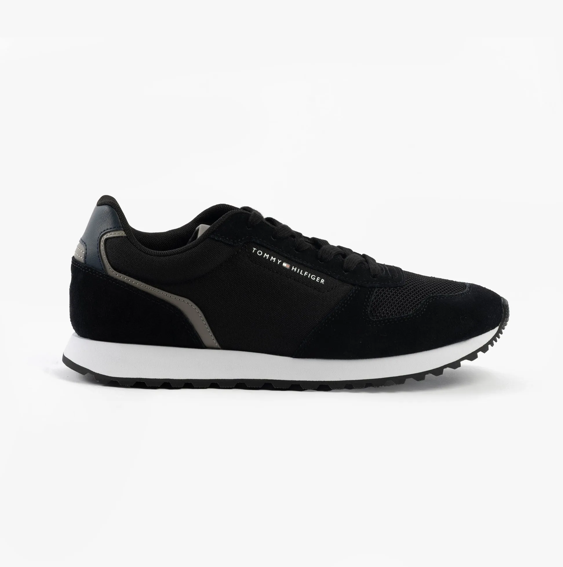 Tommy Hilfiger SUEDE LOGO Mens Trainers Black sold by Shuperb product image thumbnail 2