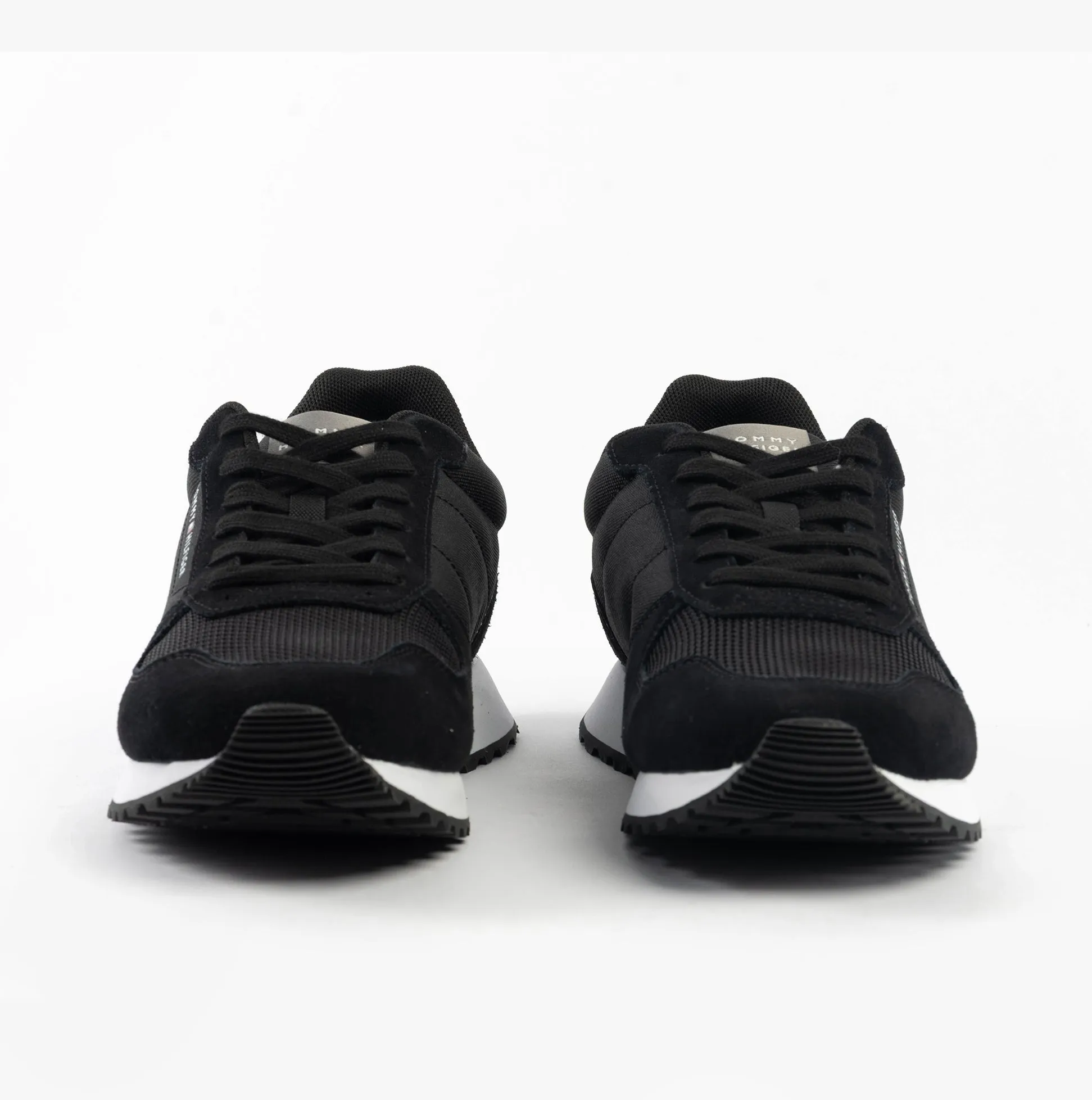 Tommy Hilfiger SUEDE LOGO Mens Trainers Black sold by Shuperb product image thumbnail 5