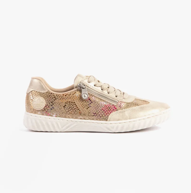 Rieker N0902-90 Womens Trainers Beige sold by Shuperb