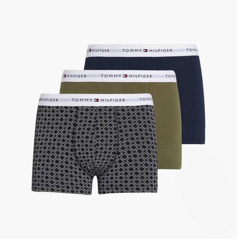 Tommy Hilfiger 3 Pack Mens Trunks Multicoloured made by Tommy Hilfiger