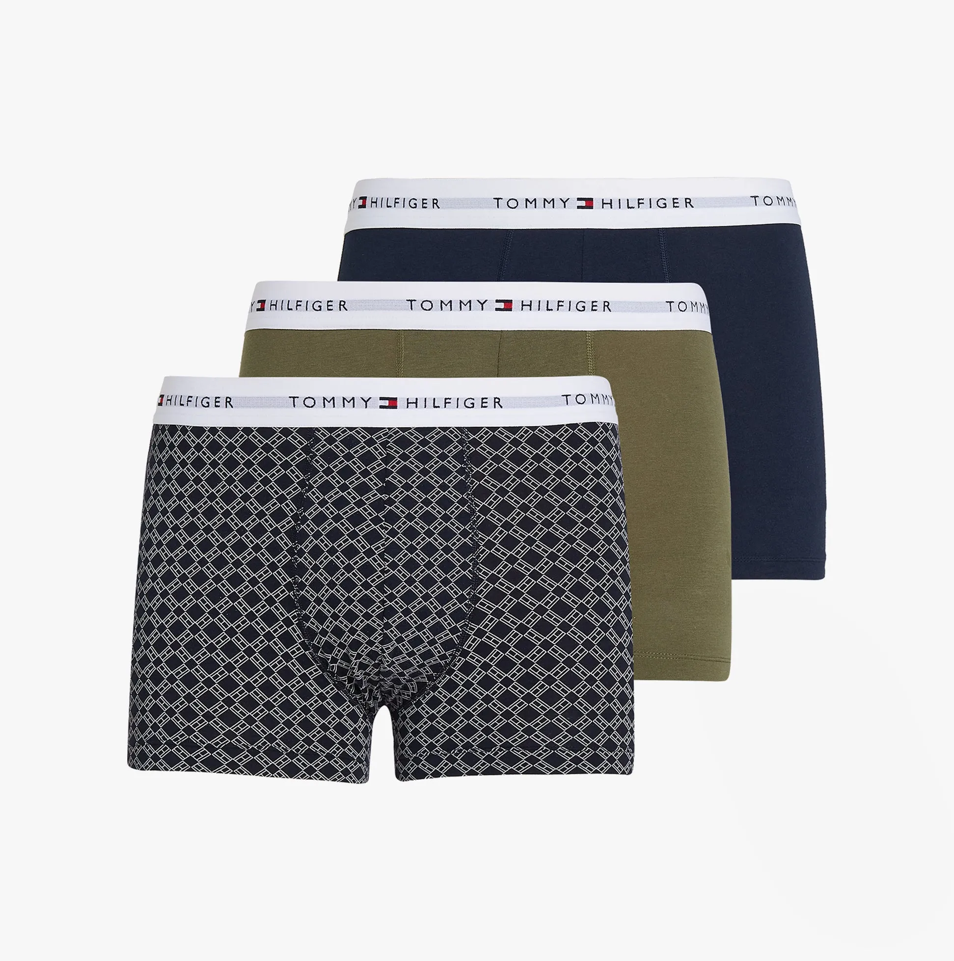 Tommy Hilfiger 3 Pack Mens Trunks Multicoloured sold by Shuperb