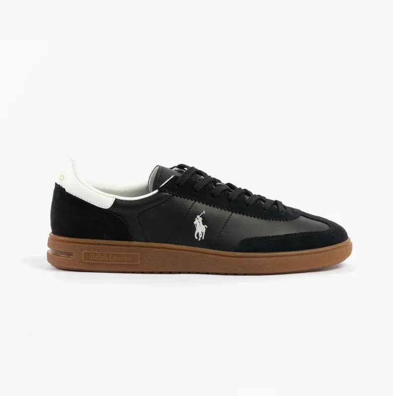 Polo Ralph Lauren BEDFORD Mens Trainers Black/White sold by Shuperb
