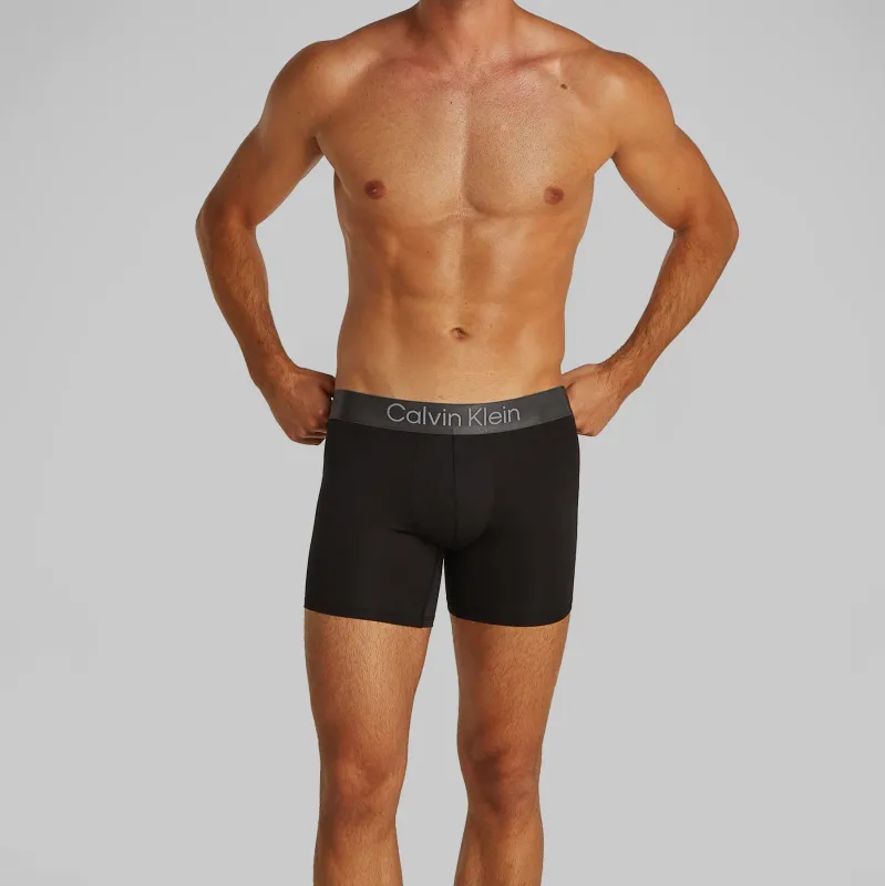 Calvin Klein MICRO STRETCH 3 Pack Mens Boxer Briefs Black sold by Shuperb