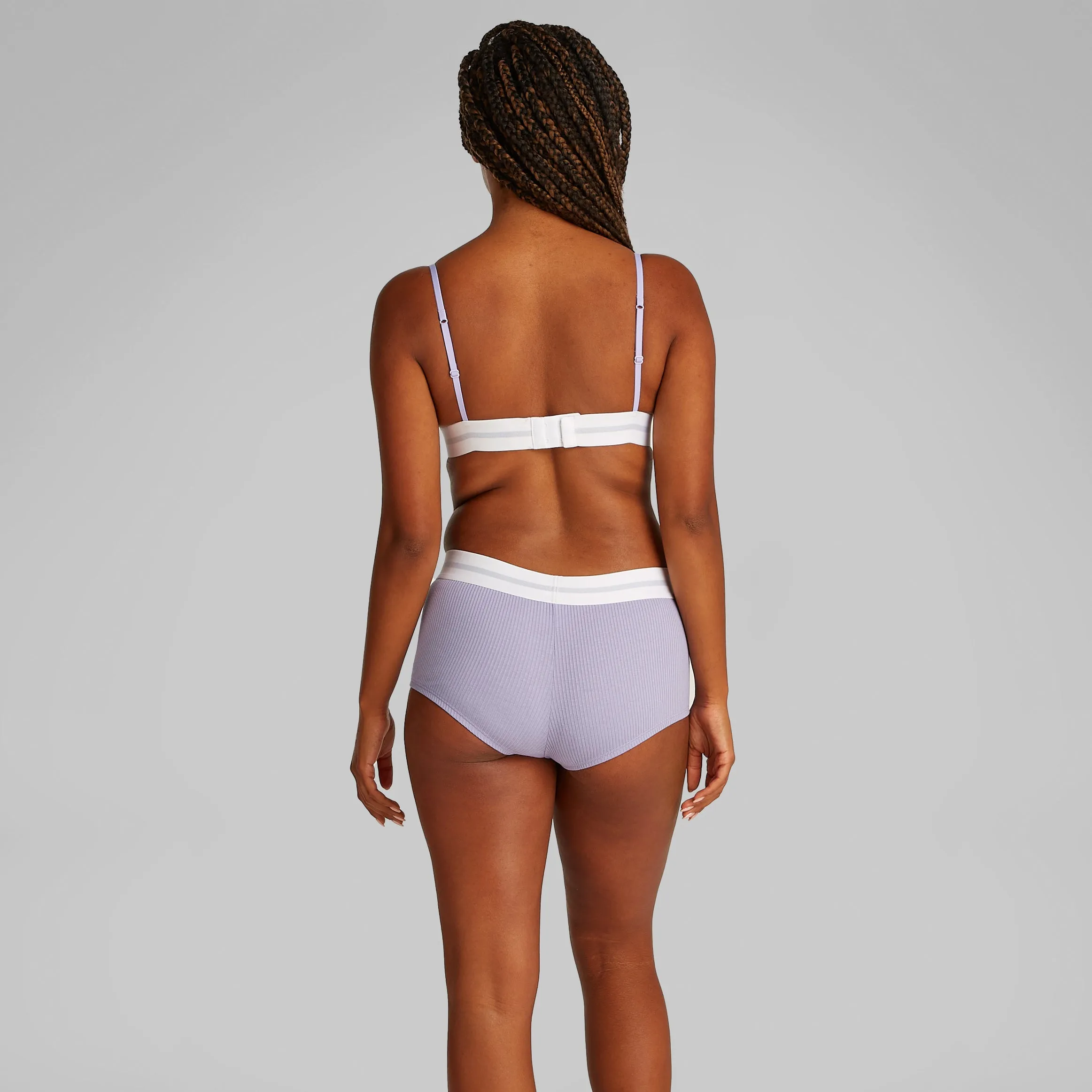 Calvin Klein COTTON MODAL RIB Hipster Panty Womens Shorts Lilac Quartz sold by Shuperb product image thumbnail 3