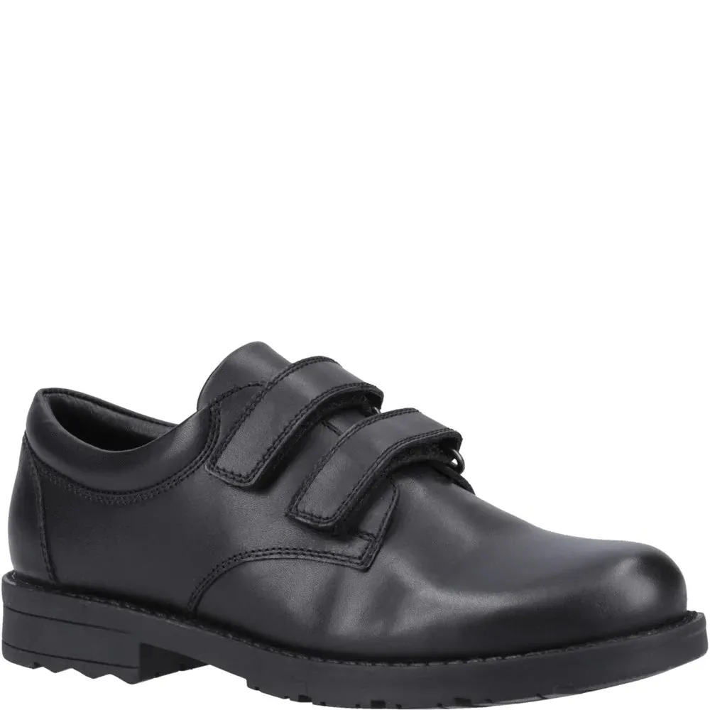 Hush Puppies BARRY Boys School Shoes Black sold by Shuperb