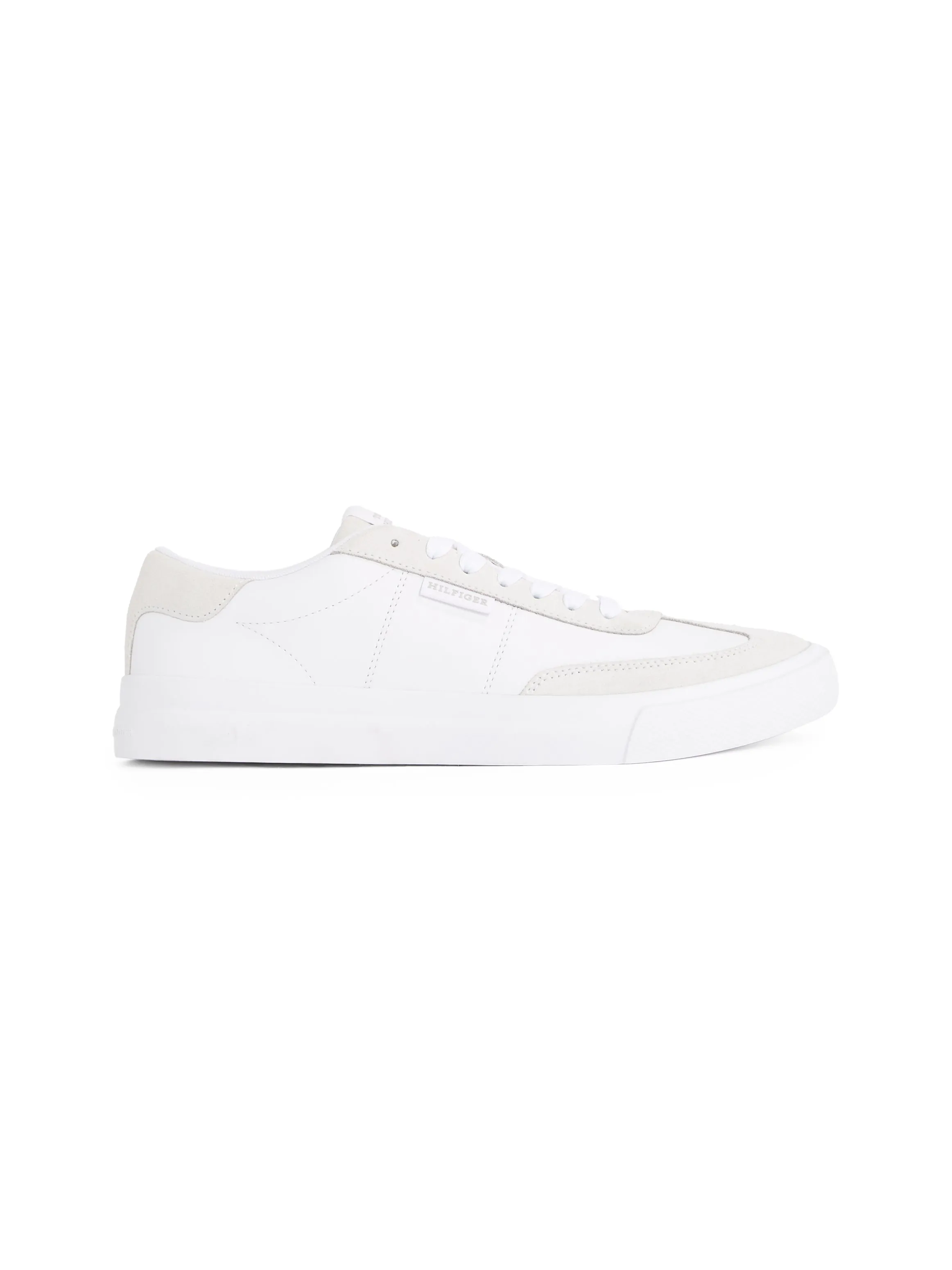 Tommy Hilfiger SUEDE CONTRAST CUPSOLE Mens Trainers White sold by Shuperb