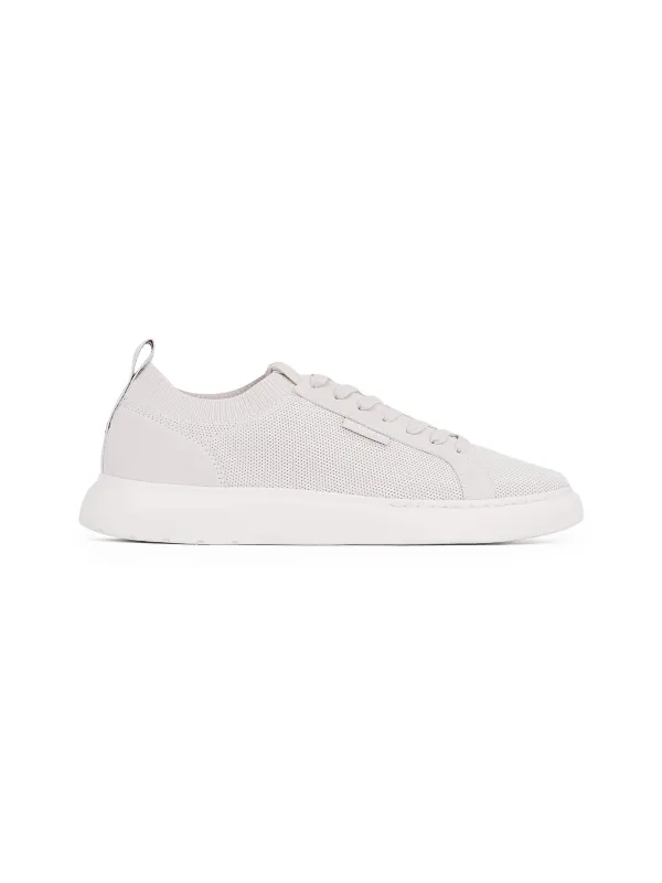 Tommy Hilfiger LIGHT CUPSOLE KNIT Mens Trainers Alabaster made by Tommy Hilfiger