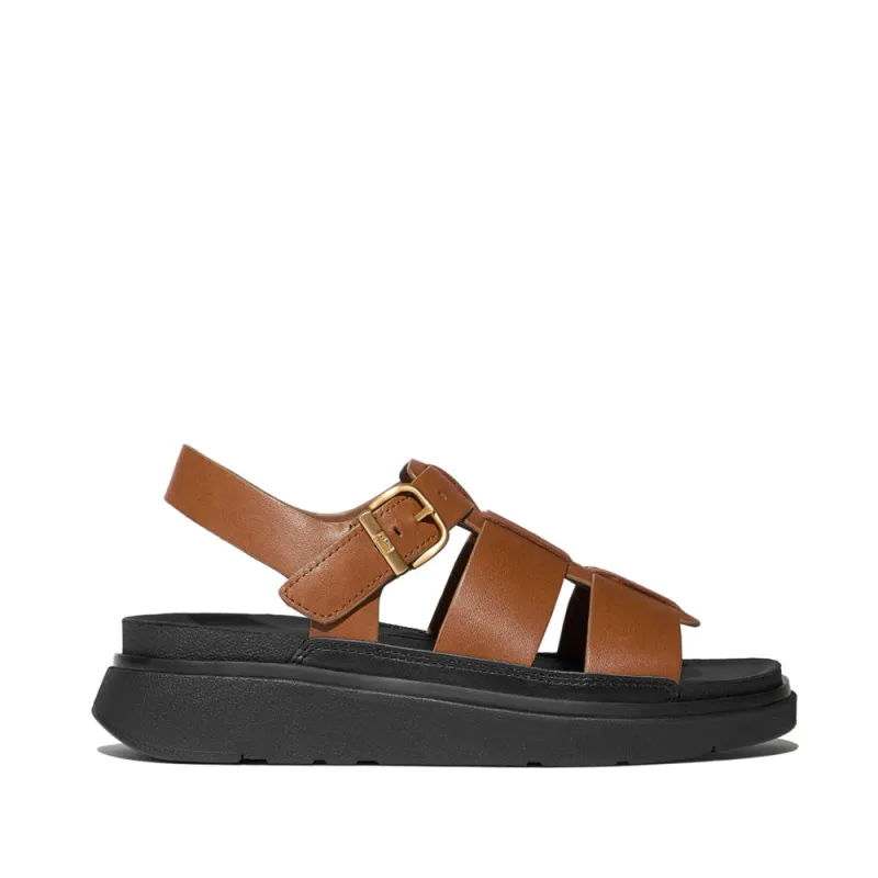 FitFlop GEN-FF LEATHER Womens Fisherman Sandals Deep Tan sold by Shuperb