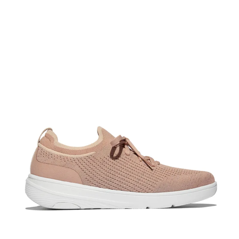 FitFlop SUPER-Q KNIT Womens Trainers Beige Buff/Rose Gold sold by Shuperb