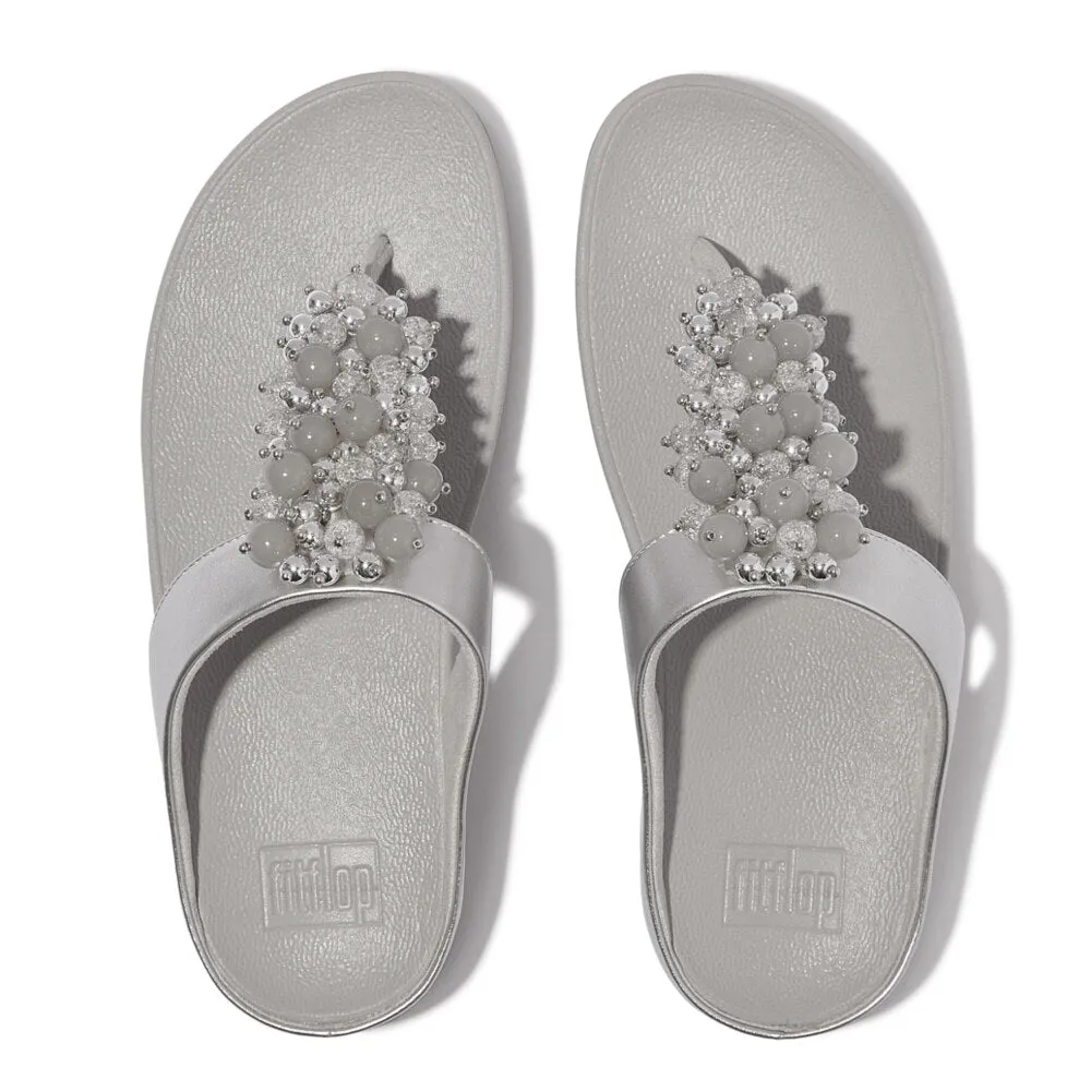 FitFlop FINO BAUBLE-BEAD Womens Toe Post Sandals Silver sold by Shuperb product image thumbnail 2