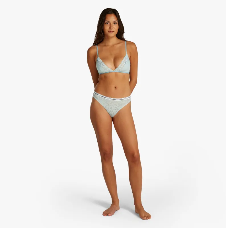 Calvin Klein SOFT STRETCH LACE Womens Triangle Bra Ether sold by Shuperb