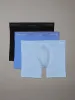 Calvin Klein ICON COTTON STRETCH 3 Pack Mens Boxer Briefs Black/Glacier/Blue sold by Shuperb