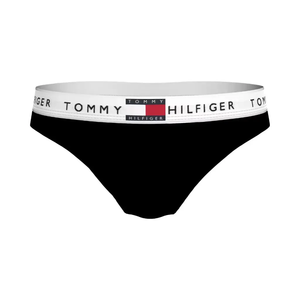 Tommy Hilfiger HERITAGE WAISTBAND Womens Logo Brief Black sold by Shuperb