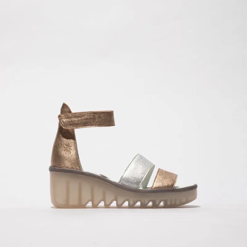 Fly London BONO290FLY Womens Sandals Sahara/Silver/Sahara sold by Shuperb